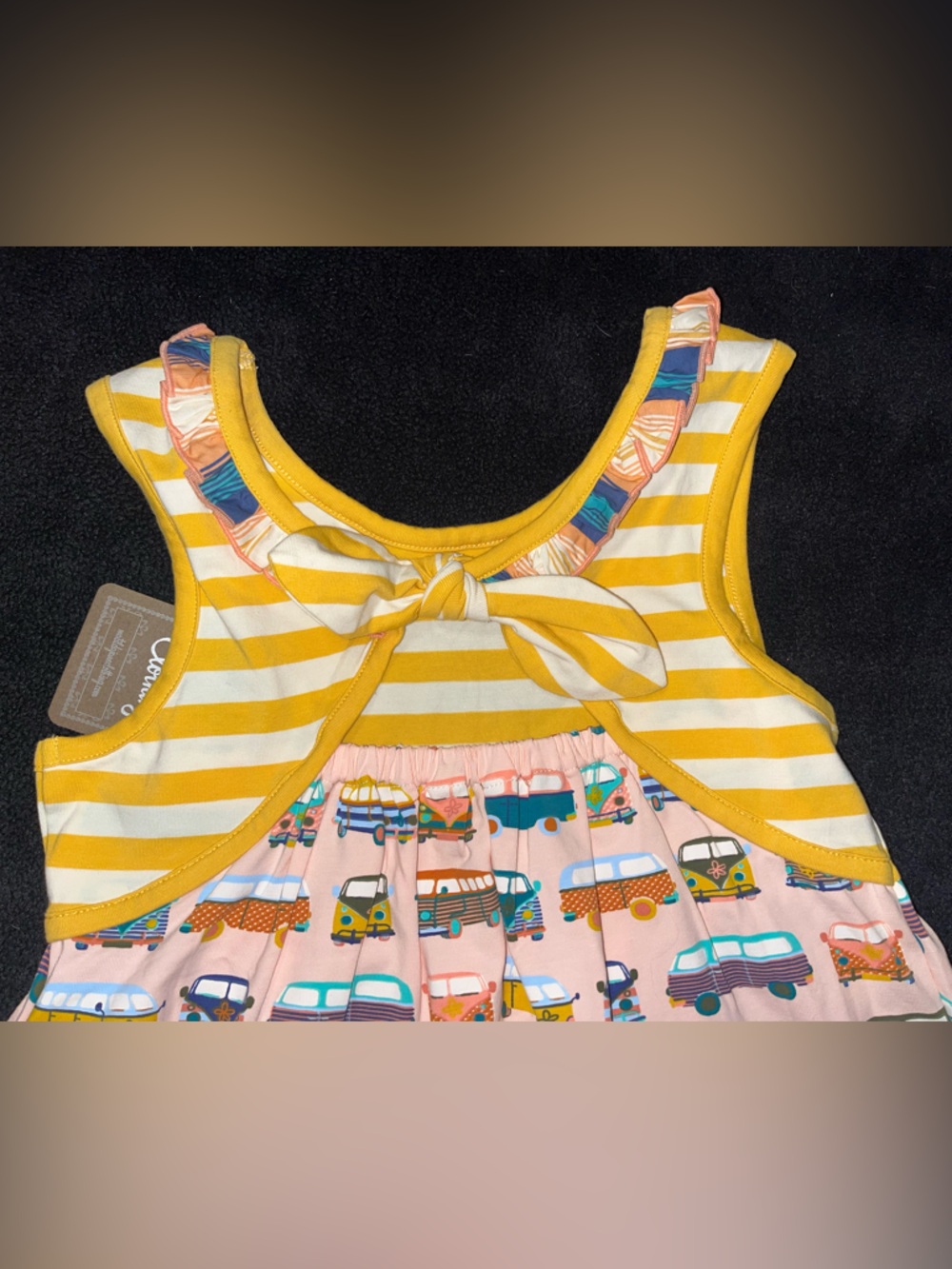 Matilda Jane Yellow and White Striped Dress - Picture 4 of 5